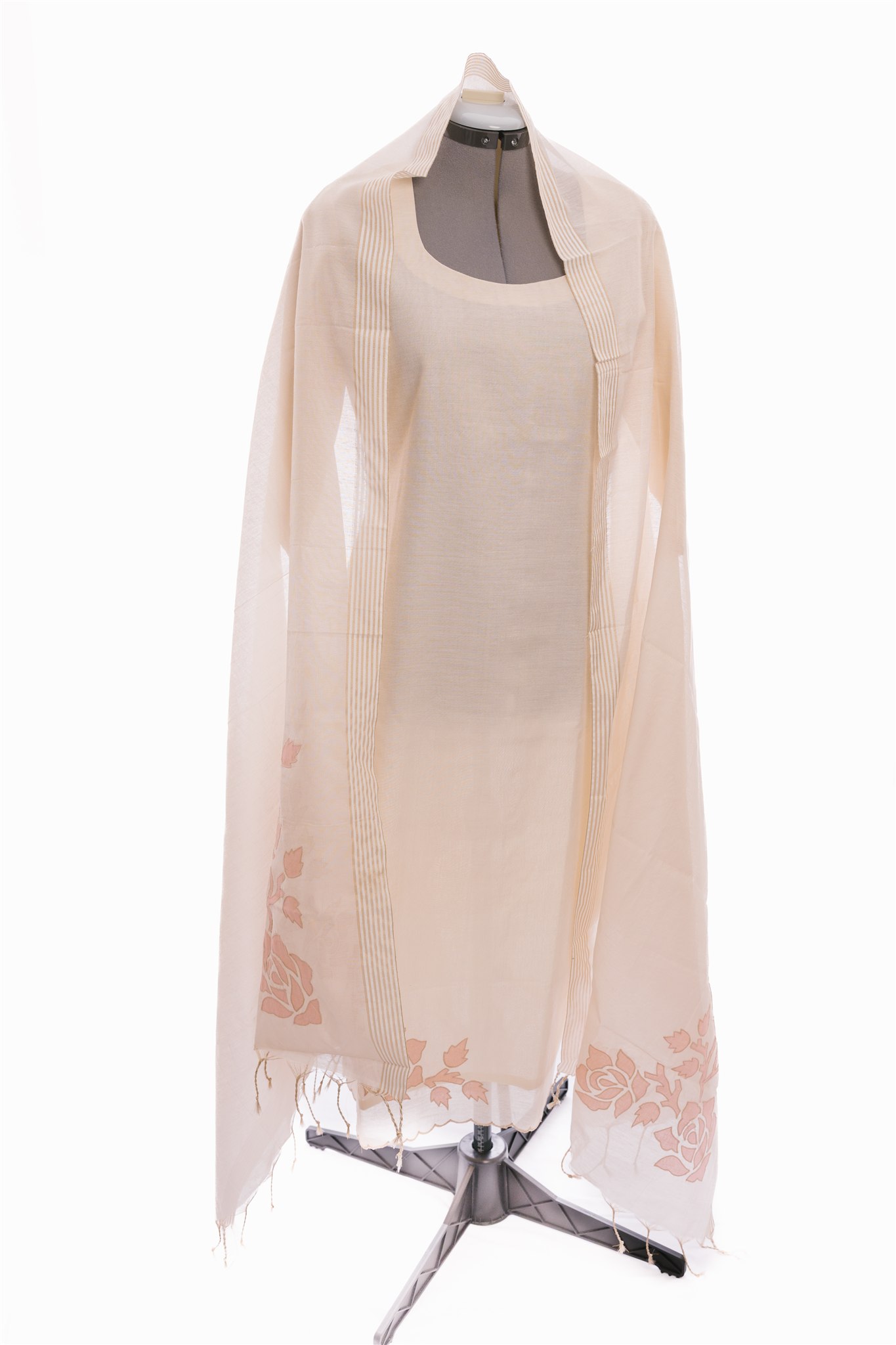 Off White Tissue Mix Salwar Suit (Three Piece Set)