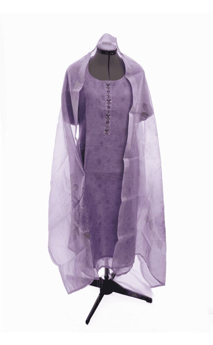 Pastel Lavender Digital Printed Salwar Suit (Three Piece set)