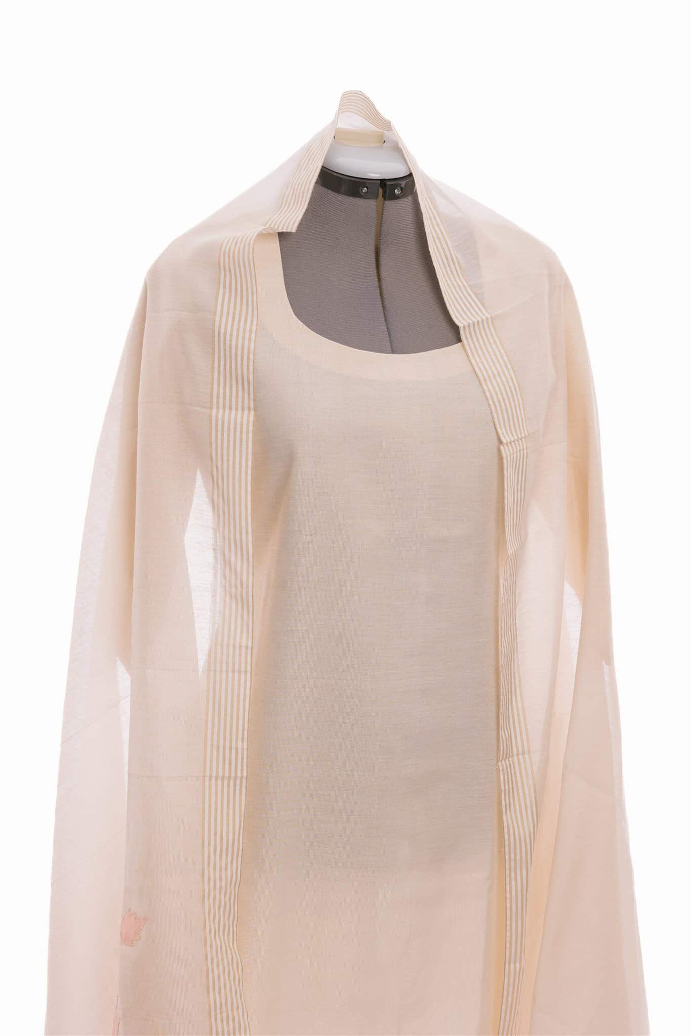 Off White Tissue Mix Salwar Suit