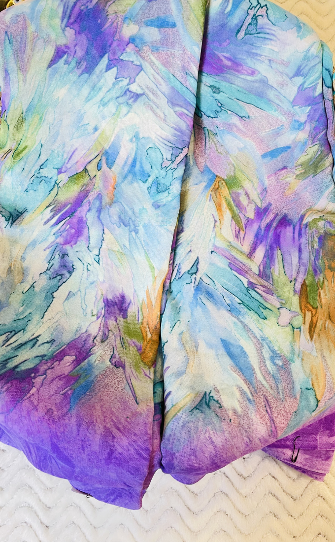 Purple Chiffon Saree