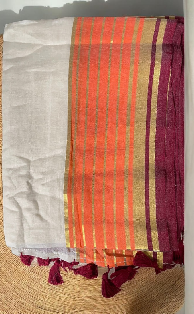 Mulcotton 120x120 Soft Fabric Saree