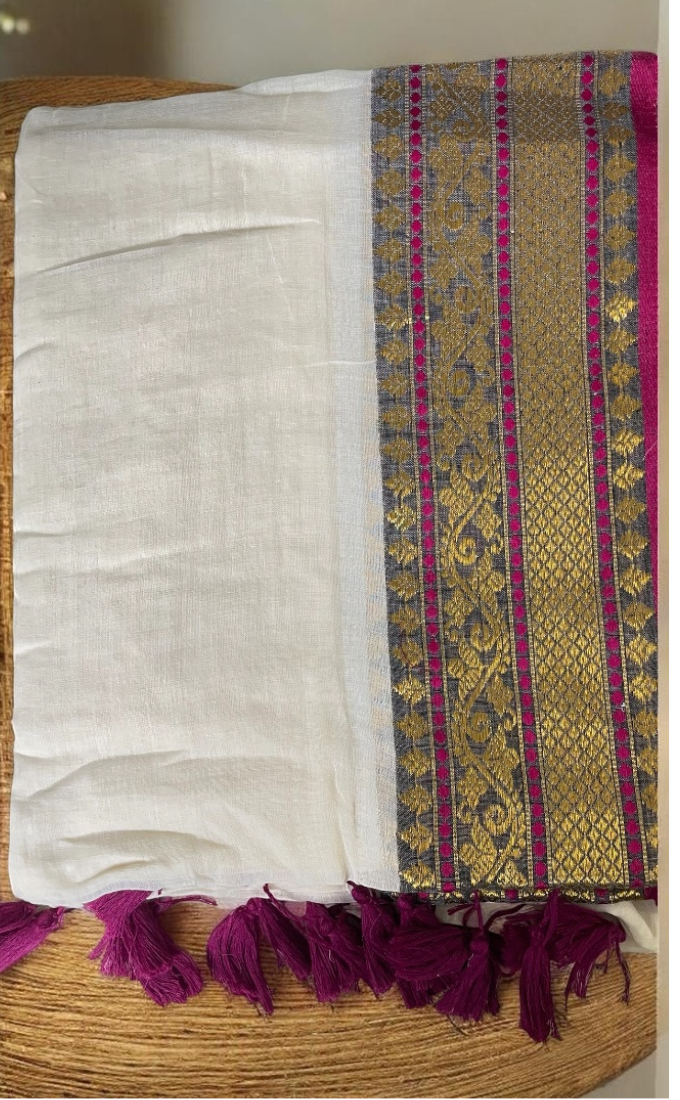 Mulcotton 120x120 Soft Fabric Saree