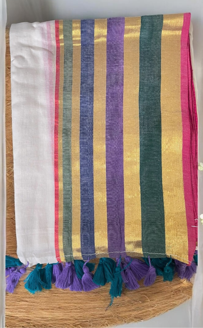 Mulcotton 120x120 Soft Fabric Saree
