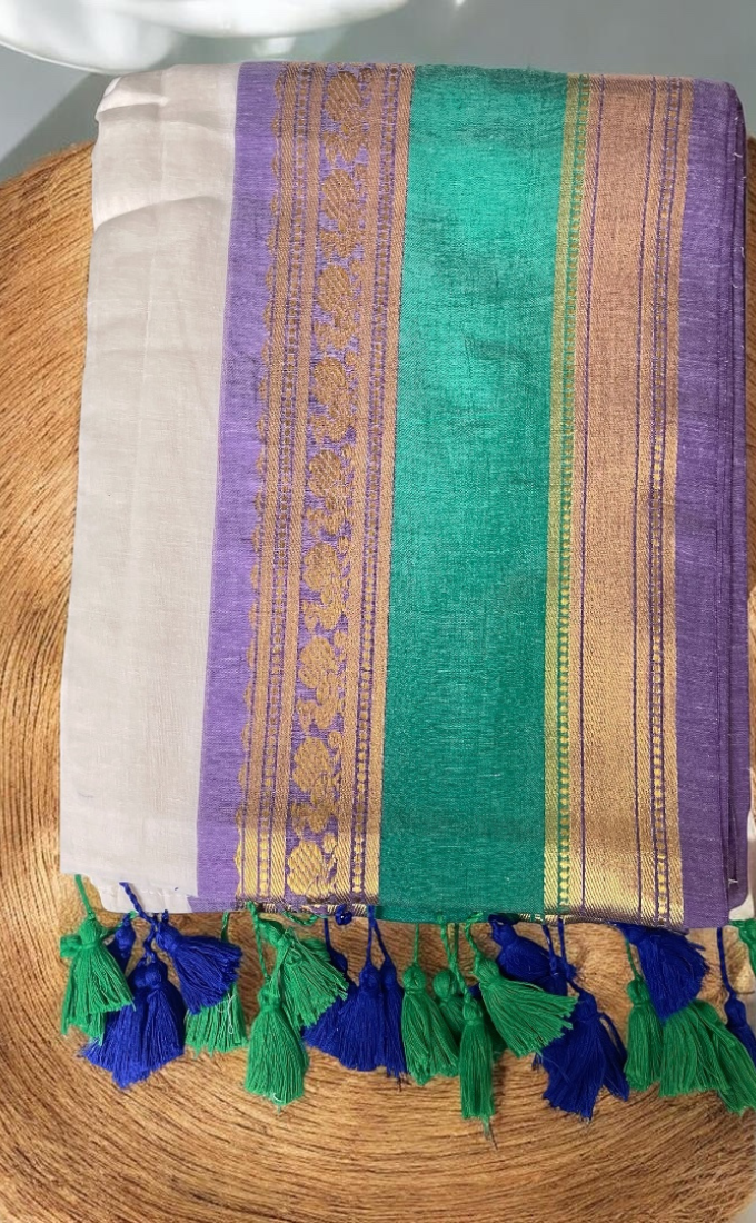Mulcotton 120x120 Soft Fabric Saree