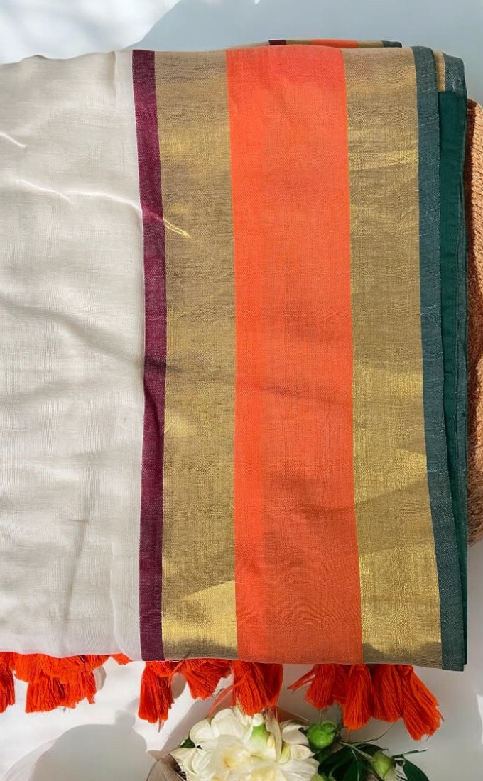 Mulcotton 120x120 Soft Fabric Saree