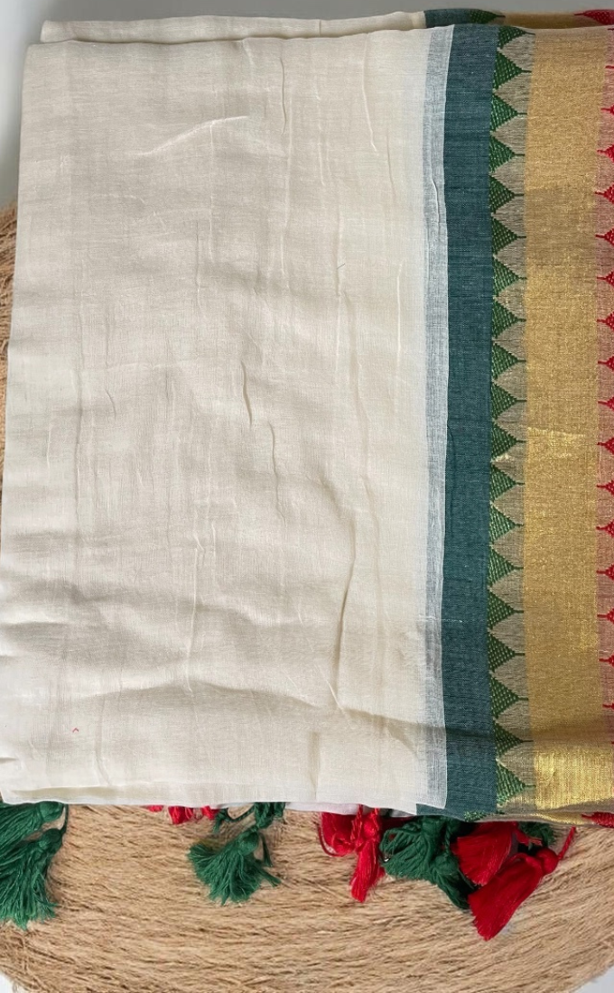 Mulcotton 120x120 Soft Fabric Saree