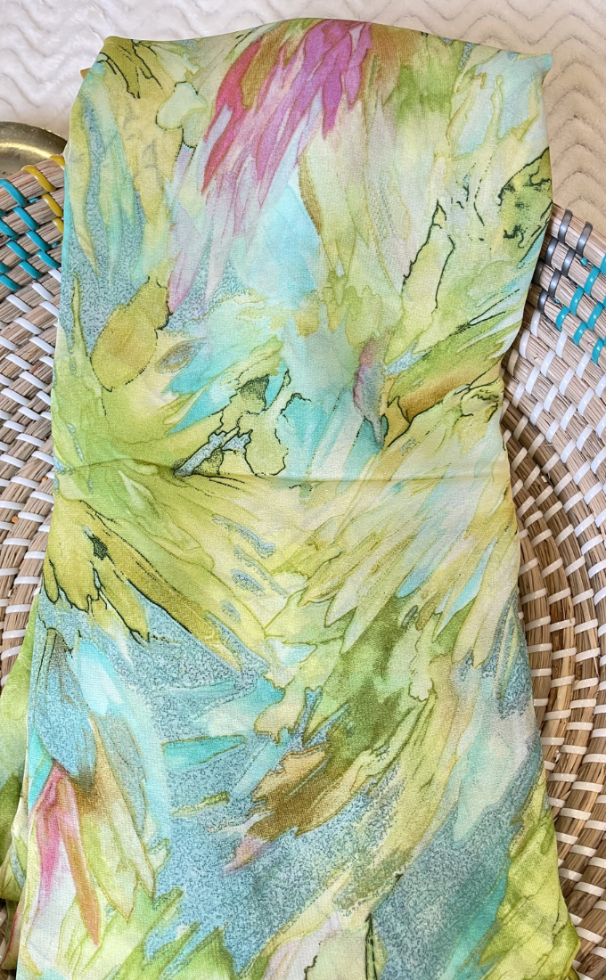 Sage Green Chiffon Saree