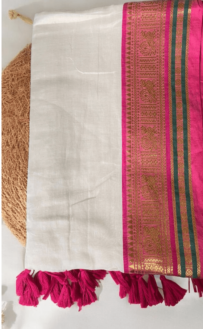 Mulcotton 120x120 Soft Fabric Saree